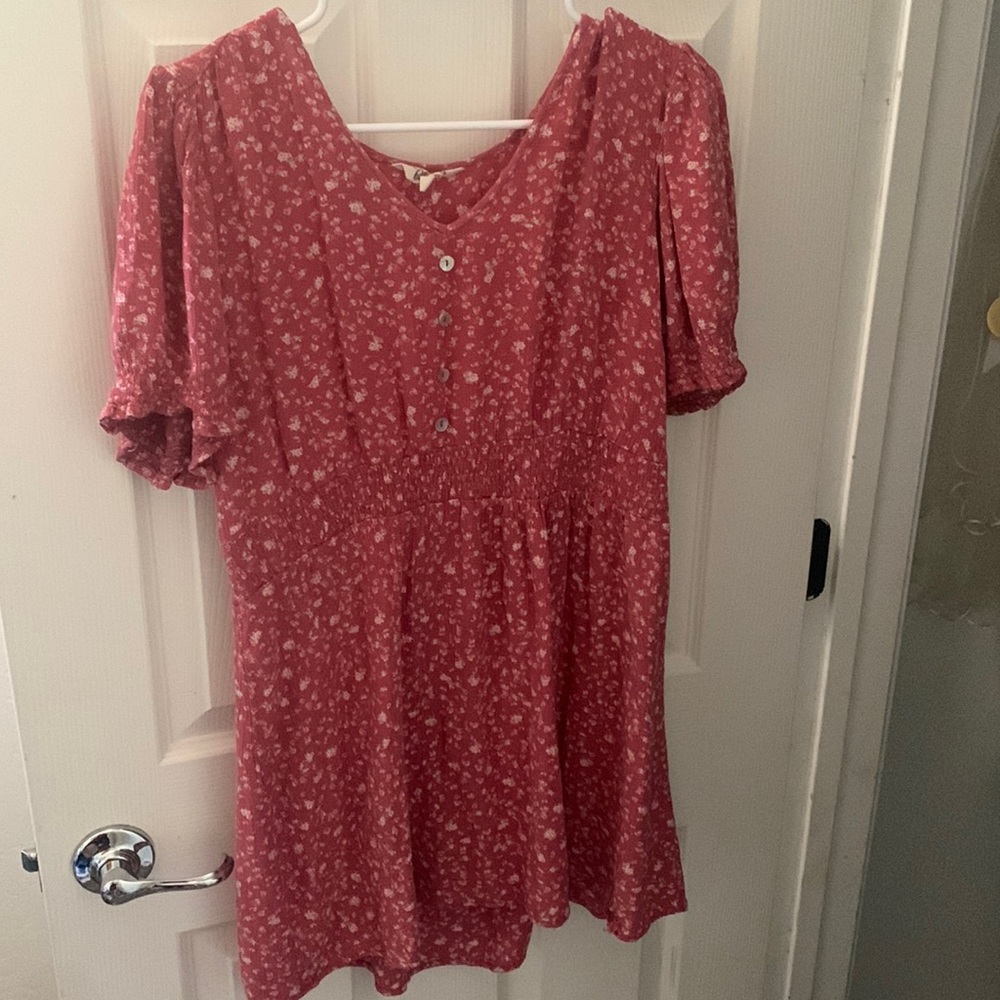 Flower pink dress size L